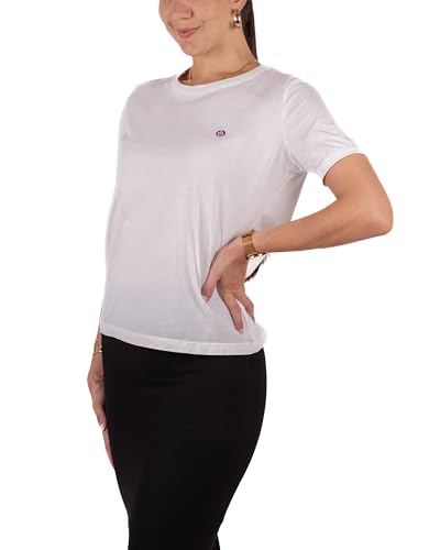 CALLURIC - Camisetas Manga Corta Mujer – algodón orgánico Suaves y cómodas para el día a día, Transpirables y sostenibles–Ideales para Verano, otoño y como Fondo de Armario, en 7 Colores