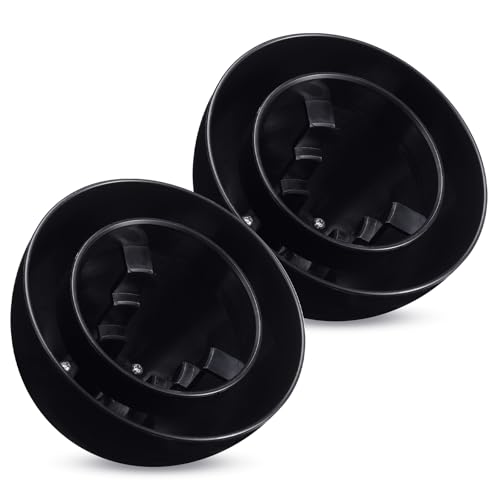 Wonderjune 2pack PVC Furnace Flue Pipe Vent Cap for 1.5 2 3 Pipe Hemispherical Flue Roof Vent Cap Keep Small Animals Out of Exterior Exhaust Cover (Black)