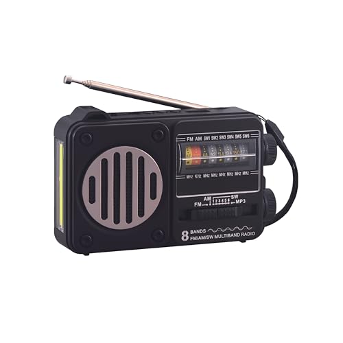 AM/FM/SW防災ラジオソーラー多機能ラジオ 手回し 電灯 読書ランプ付 SOSアラート付き小型ラジオ スマホに可能な防災ライト 屋外で使えるポータブルラジオUSB 防アウトドア 非常用照明器具