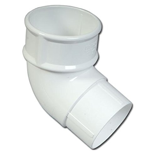 Rainwater Pipe Accessories - Round Offset Bend - White