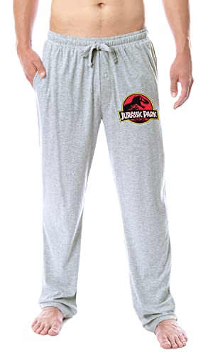 INTIMO Jurassic Park Mens' Dinosaur Film Movie Title Logo Sleep Pajama Pants