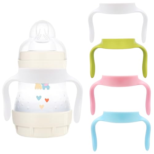Baby Bottle Handles Compatible for Mam Bottles, Feeding Bottles Holder Accessories, Pack of 4
