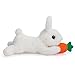 HollyHOME Bunny Stuffed Animal, Bunny Plush Toy, Easter Carrot Rabbit Plush Easter Gift Birthday for Kids Baby Girls 10 inch White