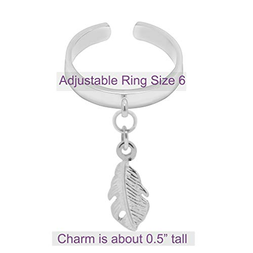 Image of Spinningdaisy Dangling Mighty Tiny Charm Adjustable Ring