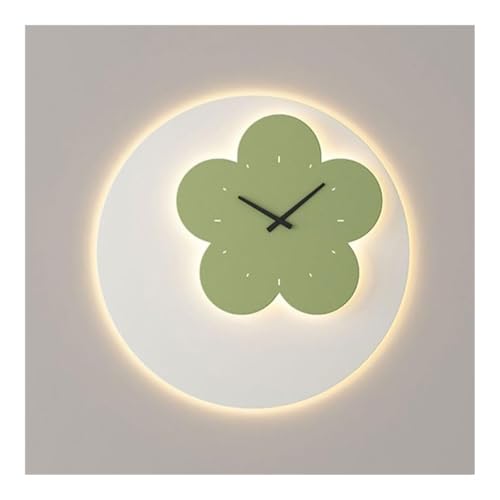 LUOYAOB Aplique pared moderno y minimalista con diseño floral redondo y retroiluminado, pantalla acrílica, cuerpo hierro, for dormitorio, sala estar y mesita noche.