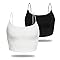 Ekouaer Canotta Da Donna In Raso, Basic, Cami, Estiva, Con Scollo A V Senza Maniche A Bianco L 117143492
