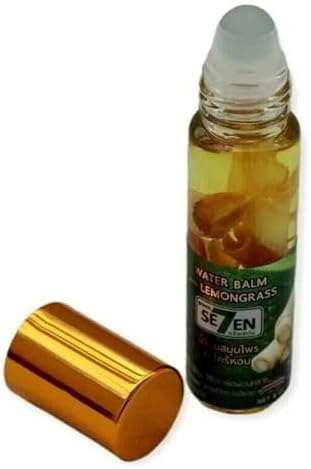Seven Green Oil Water Balm 100% Organic Lemongrass Refresher light Aroma 8cc- Pack of 1