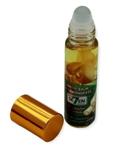 Seven Green Oil Water Balm 100% Organic Lemongrass Refresher light Aroma 8cc- Pack of 1