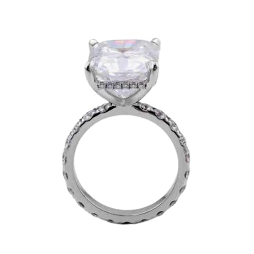 Bague d'anniversaire pour femme en moissanite pure DEF-VVS