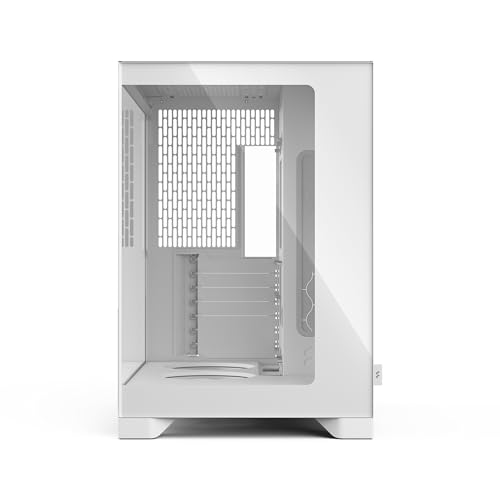 Miniatura 2 de Fractal Design Pop 2 Vision White RGB Caja PC Gaming con Vidrio panorámico – Diseño de Doble cámara – 4 Ventiladores RGB Reverse – ATX/E‑ATX/mATX/ITX