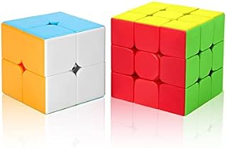 ROXENDA Speed Cube Set, 2x2 3x3 Speed Cube (Stickerless)