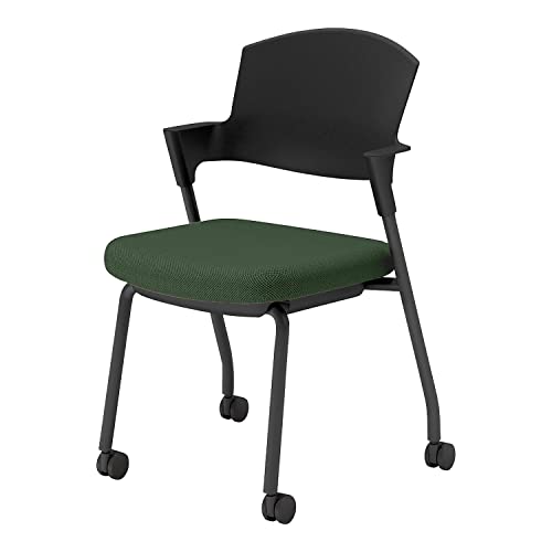 【メーカー配送・設置・組立】コクヨ ミーティングチェア 会議用椅子 プロッティ Protty スタッキング 肘付 カバー交換可能 キャスター 背樹脂タイプ K17-B21CW-Q6X2