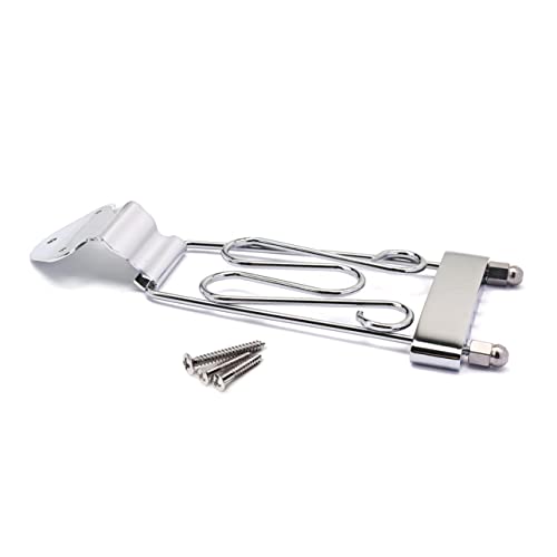 ibasenice Silver Pull-up Board Ga411 Guitar Tailpiece 6 String Archtop Jazz Guitar Bridge Saddle