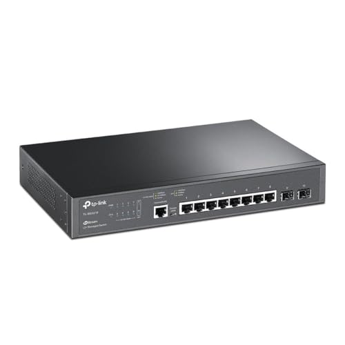 TP-Link TL-SG3210 T2500G-10TS Switch Managed L2 Jetstream, 8 Porte Gigabit con 2 Porte SFP, 8 Porte, 2 SFP, 8 Porte Gigabit Rame con 2 Porte SFP, Sing