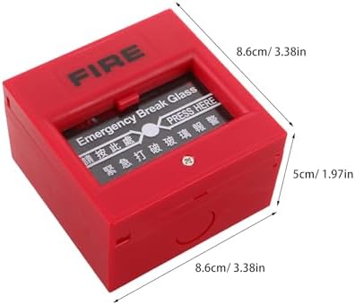 NUOBESTY Manuel yangın alarmı tren istasyonu, güvenlik zili, acil çağrı düğmesi, bina tahliyesi için alarm sistemi, ofis - Görsel 7