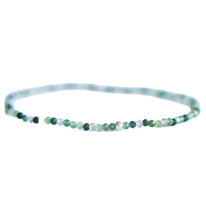 Bracelet agate mousse multicolore : le cadeau fait main idéal