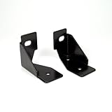 KC HiLiTES 7317 Black Windshield Light Side Mount Bracket for Jeep JK - Pair