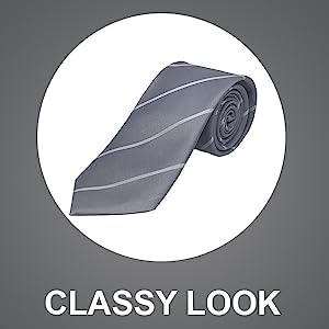 Image of Micro Fiber Stripped Neck Ties For Mens Boys Tie Length & Width - 58 Inch & 3 Inch