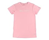 Champion Tie-Dye Script Logo T-Shirt Girls Active Dresses Size L, Color: Pink/Pink