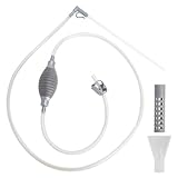 UOCAI Aquarium Reinigungsset 1.9M –Mulmsauger Sauger für Wasserwechsel, Robuster Aquarium Sauger für Wasserwechsel, mit Schlauch, Pumpe, Zubehör zur Reinigung Aquarium Zubehör für Süß Meerwasser