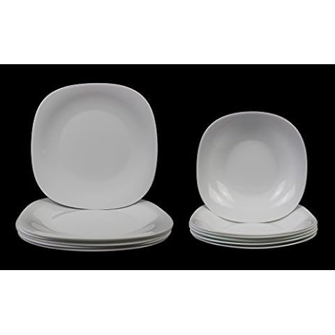 Soft Squared Dining Set with Plates and Bowls Cover