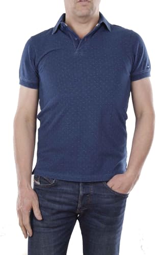 Polo Tommy Hilfiger Lesley manches courtes homme en coton marine