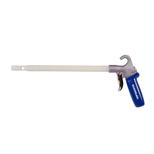 Guardair Long John Safety Air Gun - 12 inch Nylon Extension, Pistol Style Grip, OSHA Compliant Venturi Nozzle, 1/4 Inch FNPT Inlet (75LJ012NN)
