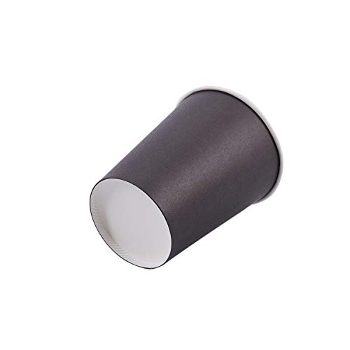 Herklotzn 20 papieren bekers (9 ) - effen effen kleuren verjaardag catering (zwart) - Afbeelding 6