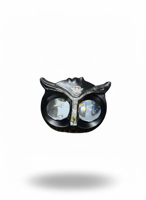 Image of Bike Univeasal Heavy Metal Led OWL(Ullu) Shape Fog Light Yellow-White Light Foglight Universal for All Bike Low&High Beam for All Bajaj