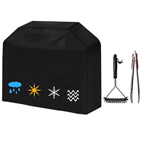 58 inch Grill Cover, BBQ Grill Cover, Waterproof, Weather Resistant, Rip-Proof, Anti-UV, Fade Resistant, Gas Grill Cover for Weber,Char Broil,Nexgrill Grills,