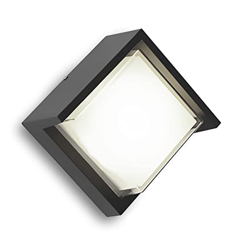XODZASG Applique murale d'extérieur LED 18 W/Boîtier en aluminium - Étanche IP65 - Convient pour l'intérieur et l'extérieur (4000K)