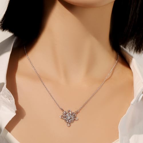 Nudo de Bruja Plata 925 Original Witches Knot Necklace Sterling Silver Celtic Wiccan Pendant Jewelry Gifts for Women2