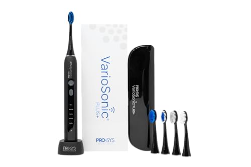 Brosse à dents électrique PRO-SYS VarioSonic+ Plus rechargeable Smart Sonic noire pour gencives