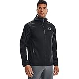 Under Armour Men's Forefront Rain Jacket , Black (001)/Steel , X-Large