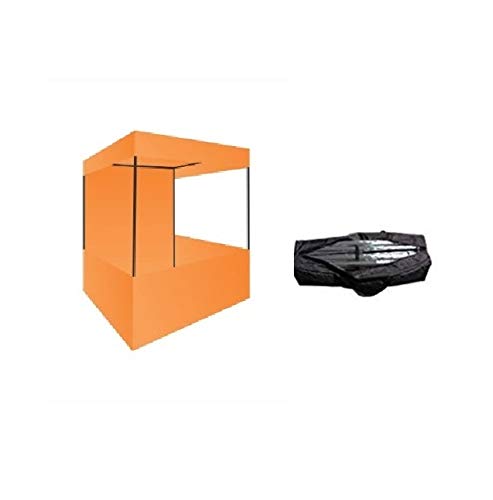 Brandway 6x6x7 ft. Portable Tetron Canopy – Waterproof, UV Protection, Quick Setup (Orange) - Image 2 thumbnail