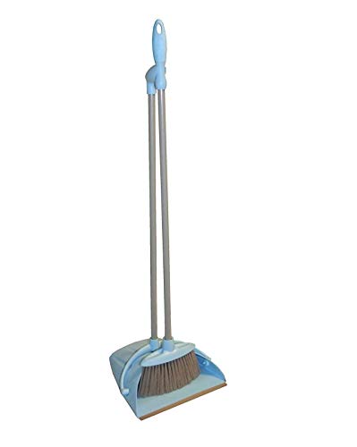 Kehrgarnitur Vanorell Softgriff Kehrset mit Besen und Schaufel in Blau