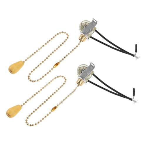 Interruptor de cuerda para ventilador de techo WOONEKY kit de repuesto de hierro de 2 piezas