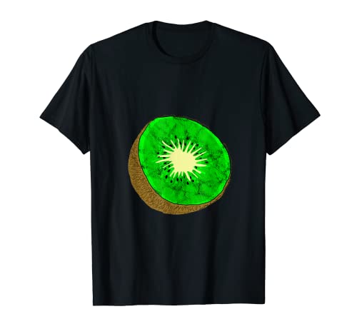 Kiwi Sommer Tropische Exotische Sauerfrucht Vegetarisch T-Shirt