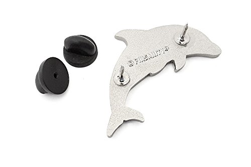 Pinsanity Cute Glitter Dolphin Enamel Lapel Pin3