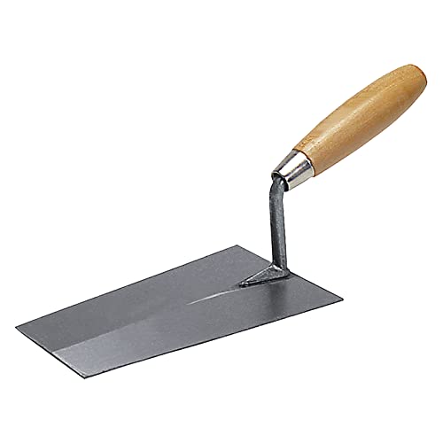 Cazzuola Punta Quadra Con Manico In Legno Verniciato.