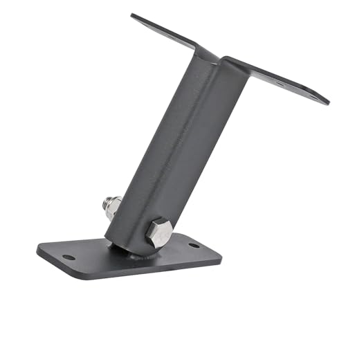 Juego de soportes para pérgola montados en techo Hyuduo, 3 piezas, acero inoxidable resistente, soporte ajustable de 90° para vigas, soporte elevador para techo plano miniatura 4