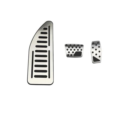 Pedales Freno Para Jeep Para Compass 2017-2021 Renegade BU 2015-2023 AT Pedales Coche Pedal Acelerador Freno Reposapiés Cubierta Almohadillas Accesorios(AT WITH REST B)
