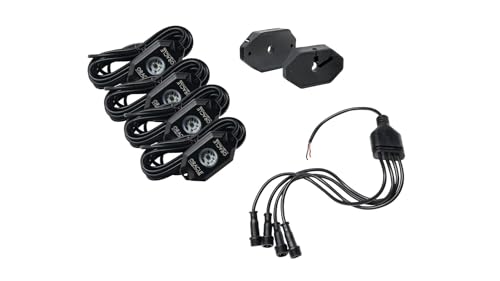 ORACLE Lighting 5875-001 White Underbody Wheel Well Rock Light Kit - 4 Pieces - Features Over 2,400 Lumens, Easy Installation, Durable Bright Lights