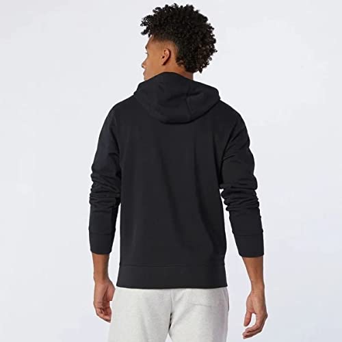 Blusas de Moletom, New Balance, Masculino, Preto, M