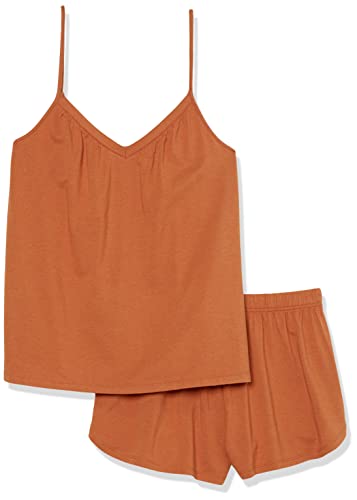 Amazon Essentials Women's Knit Jersey Cami Short Pajama Set, Terracotta, X-Large #TOP5