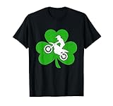 Irish Shamrock Leaf Dirt Bike Racer St. Patrick's Day T-Shirt