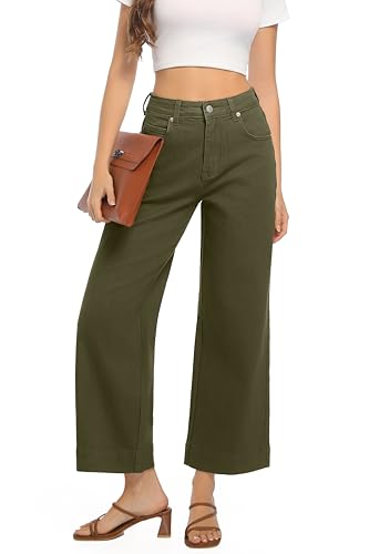 Womens High Waisted Stretchy Jeans - Wide Leg, Baggy, Loose, Trendy Jeans for Women2