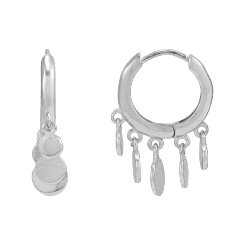 Silpada "Like A Charm" Sterling Silver Hoop Earrings #TOP1