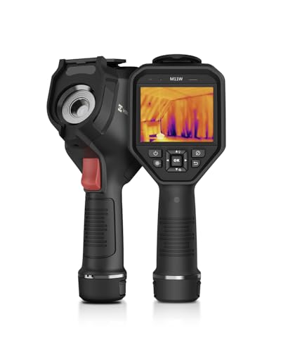 HIKMICRO M11W Professionelle 3,5”Touchscreen Wärmebildkamera 192 x144 IR Auflösung, 8MP Visuelles Sensormodul, Wi-Fi, 25 Hz, 2 Li-Ionen-Akkus, bis zu 12 Stunden Dauerbetrieb, 37.2°× 27.8°, -20°C~650°C