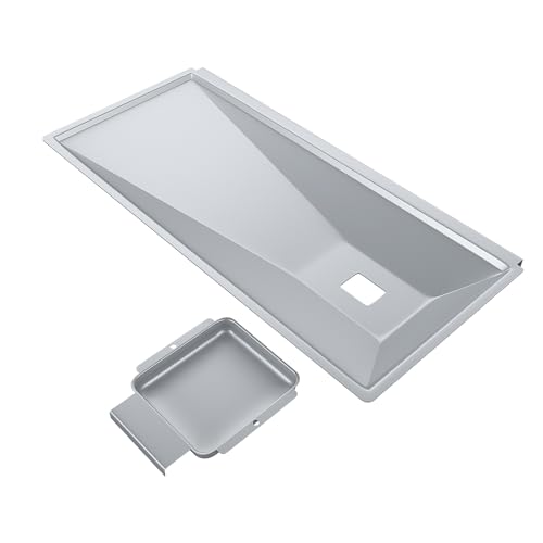 Image of Grill Grease Tray Replacement for Royal Gourmet GD4002T 4-Burner Grill | Fits Royal Gourmet GD4002T 4-burner. Enameled steel drip pans. Rustproof, heat-resistant. Catches grease, prevents flare-ups.